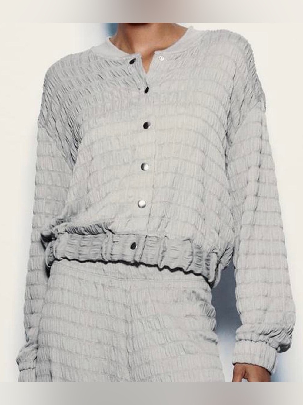 Grey Zara Women lounge Bomber, like new, size M